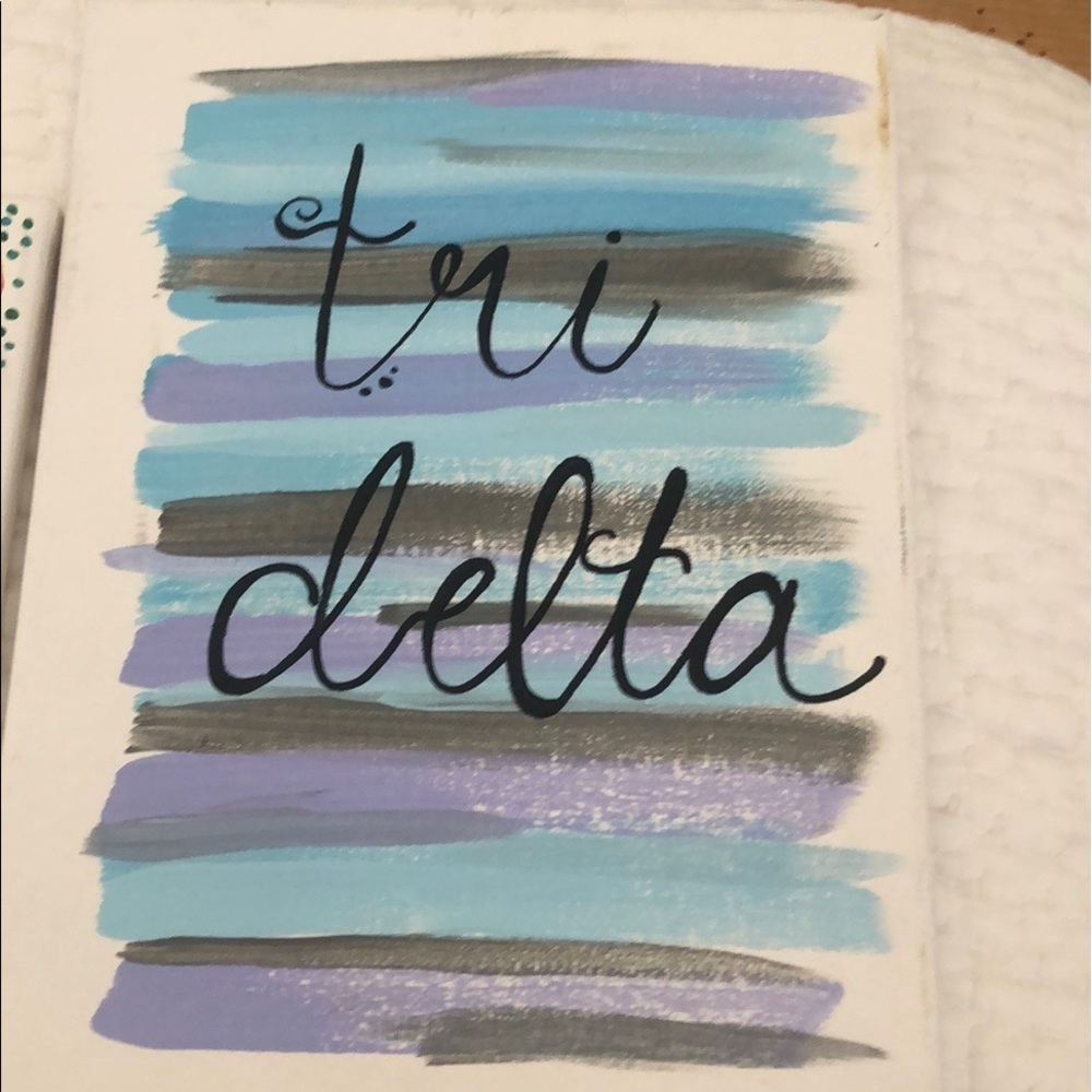 Tri delta or delta delta delta sorority artwork